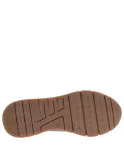 Baskets running bleu marine avec un talon plat et des lacets