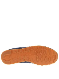 Baskets running 373 bleu marine avec un talon plat et un patch sur la languette
