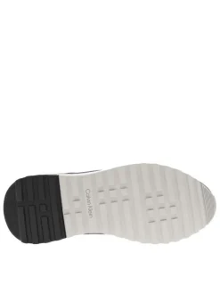 Baskets running en cuir grises avec des empiècements en cuir nubuck