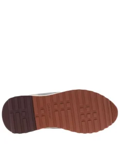 Baskets running en cuir multicolores avec des empiècements en cuir nubuck