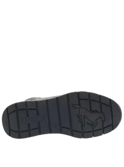 Baskets running grises à talon plat avec un zip et des lacets ronds