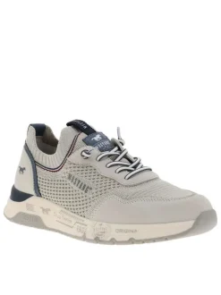 Baskets running ivoire avec un talon plat et des lacets élastiqués