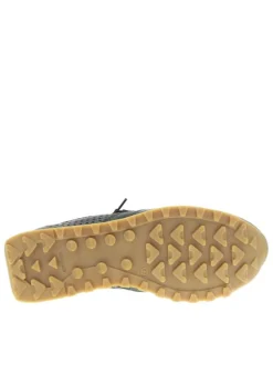 Baskets running kaki avec semelle à talon plat et lacets élastiqués