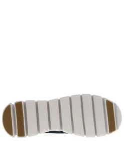 Baskets running marine en mesh à talon plat avec fermeture slip-on