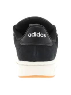 Baskets skate en cuir noires avec semelle à talon plat et lacets