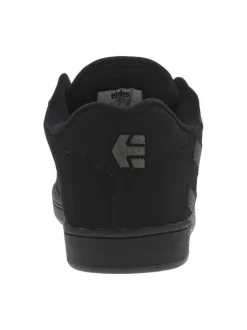 Baskets skate en cuir noires avec semelle à talon plat et à lacets