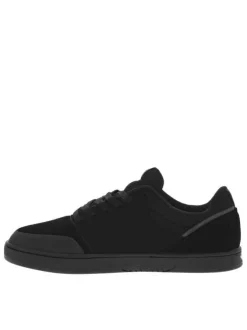 Baskets skate en cuir noires avec semelle à talon plat et à lacets