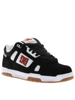 Baskets skate noires à semelle plate avec une languette épaisse