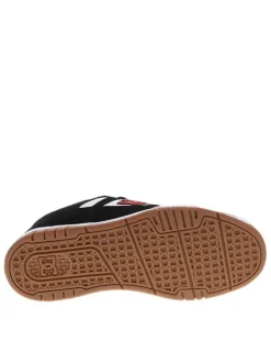 Baskets skate noires à semelle plate avec une languette épaisse