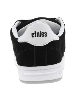 Baskets skate noires à talon plat avec un logo en relief au talon