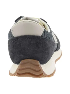 Baskets tennis 471 bleu marine à talon plat avec un empiècement nubuck