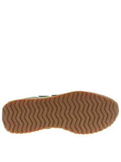 Baskets tennis 471 kaki à talon plat avec un patch cousu sur la languette