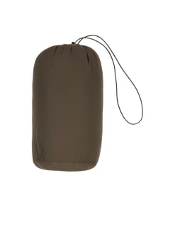 Blouson déperlant kaki avec zip tricolore, col à capuche et 4 poches