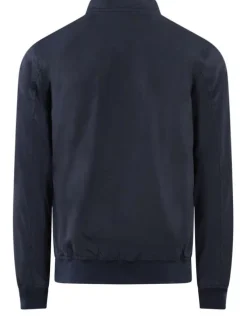 Blouson logo brodé pour homme marine droite