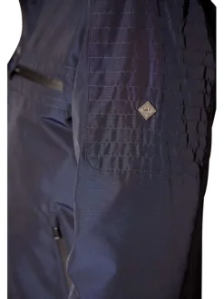 Blouson marine uni avec 2 poches latérales et 2 poches plaquées poitrine