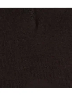 Bonnet noir à logo en strass à revers