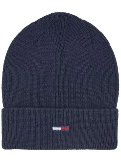 Bonnet marine avec drapeau tricolore brodé sur le revers et détail pailleté