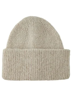 Bonnet à revers gris clair