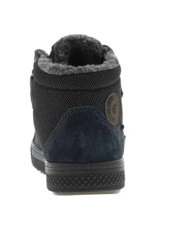 Boots garçon cuir bleu