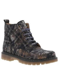 Boots SUSIE marine en cuir