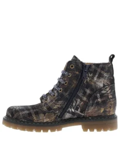 Boots SUSIE marine en cuir