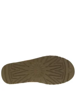 Boots en cuir camel à talon plat pourvues de soufflets élastiqués