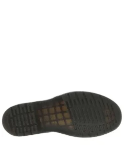Boots en cuir noires à talon plat avec fermeture par bandes élastiquées