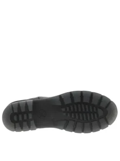 Boots PALERMO stretch en cuir noir à semelle translucide à talon bloc bas