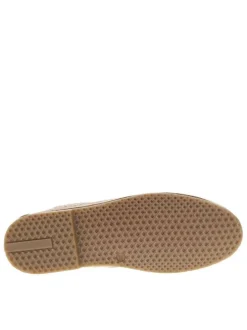 Bottines en cuir beiges à semelle plate avec des lacets et un zip latéral