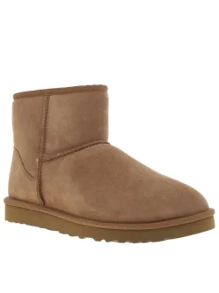 Bottines en cuir suède beige, fourrées en laine, à semelle plate Treadlite et slip-on