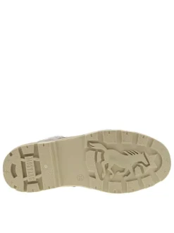 Bottines grises à imprimé léopard à talon décroché bas avec zip et lacets