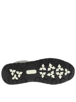 Bottines kaki à talon plat avec un col rembourré et une languette d'enfilage