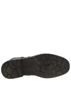 Bottines noires avec une doublure en maille sherpa et un zip latéral