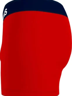 Boxer ajusté en coton rouge