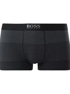 Boxer classique anthracite avec imprimé fantaisie