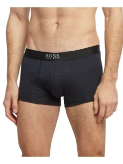 Boxer classique anthracite avec imprimé fantaisie