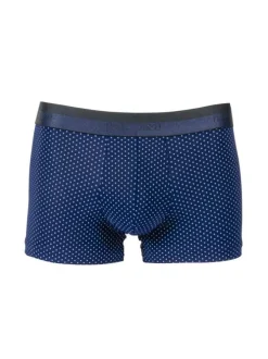 Boxer classique Max marine à imprimé micro motifs coupe fermée