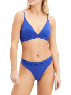 Brassière bleu électrique unie fines bretelles