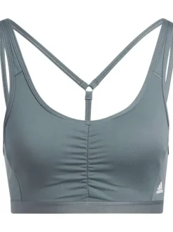 Brassière à bretelles grise col rond