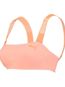 Brassière de bain pêche à bretelles élastiquées et logo iconique