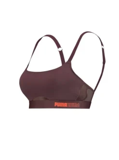 Brassière Puma bordeaux unie