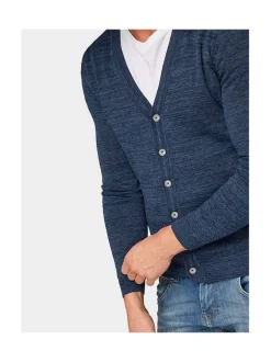 Cardigan homme bleu