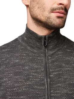 Cardigan homme gris