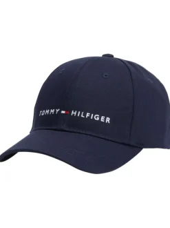 Casquette en coton biologique marine unie avec une coupe strapback