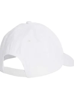 Casquette en coton blanche unie avec nom de la marque brodé à l'avant