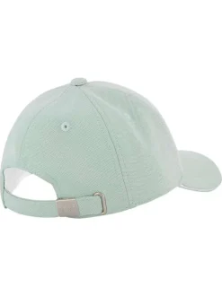 Casquette vert d'eau en maille mesh pourvu du nom de la marque
