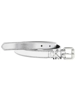 Ceinture argenté unie brillante