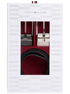 Ceinture en cuir noire unie avec fermeture à boucle à ardillon interchangeable