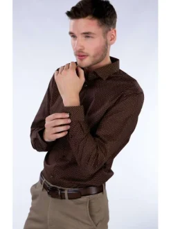 Ceinture marron unie avec une boucle métallique argentée et rectangle