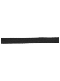 Ceinture noire tressée réglable par une boucle carrée métallique